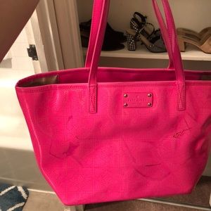Kate Spade Tote - Neon Pink